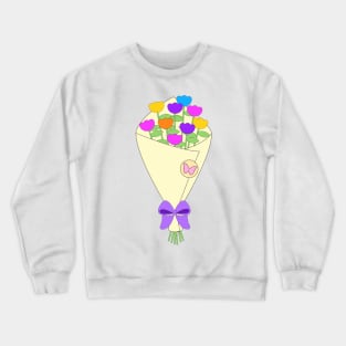 Summer Flowers Bouquet Digital | Melanie Jensen Illustrations Crewneck Sweatshirt